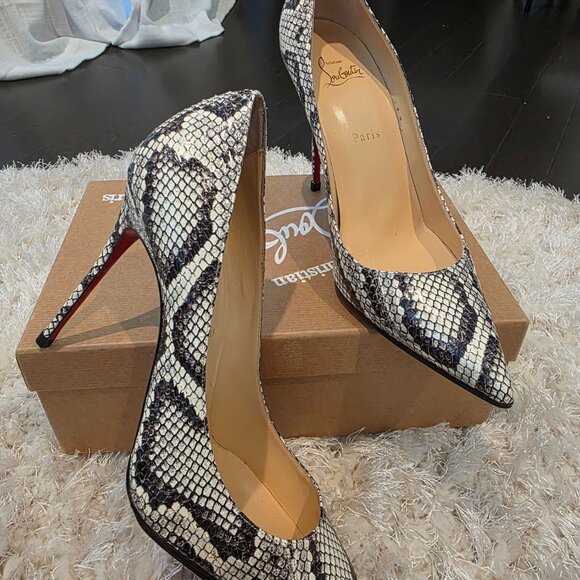 Christian Louboutin / Decollete Snake Décolleté 100 - Picture 5 of 5